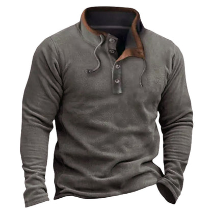 Men's Casual Coat Zipper Fleece Sweater