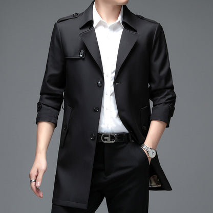 Casual Single-breasted High-end Plus Size Men's Jacket