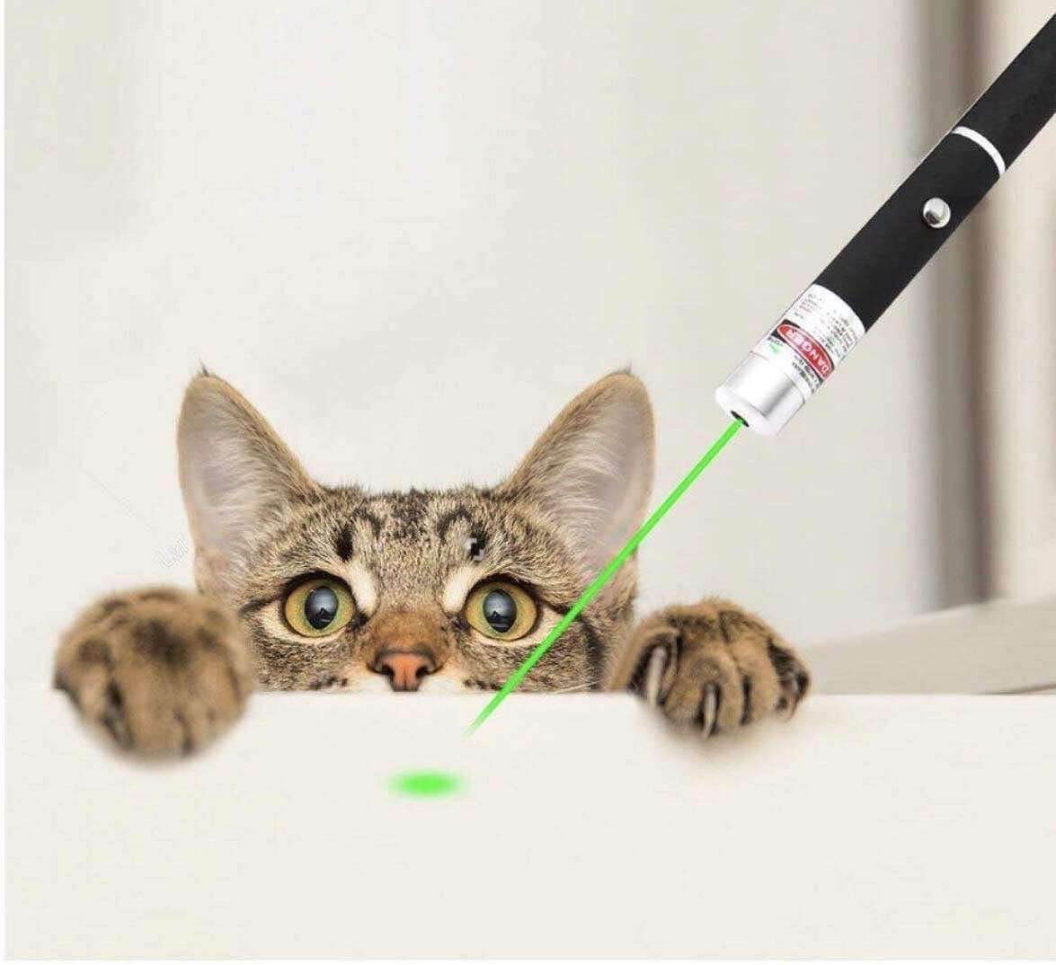 532nm Green Laser Pointer Pen Light Visible Single Beam AAA Lazer Torch 10PCS Mini Small Teaching Pen Light Pet Toys