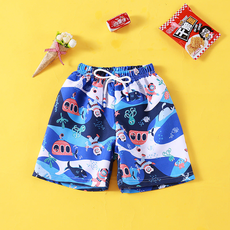Shorts Beach Trunks Casual Loose Outer Wear Big Panties Cartoon Fashionable Fifth Pants