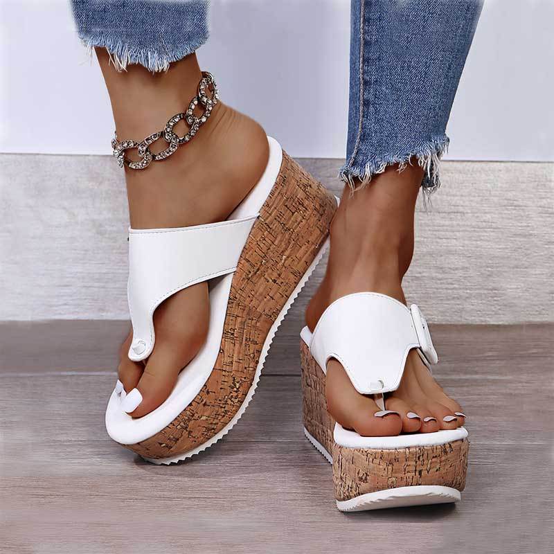 Women's Fashion Trend Wedge Buckle Sandals